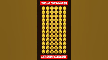 Only 1% can find the odd emoji! 🔥🧐 | Emoji Puzzle Challenge #shorts #puzzle