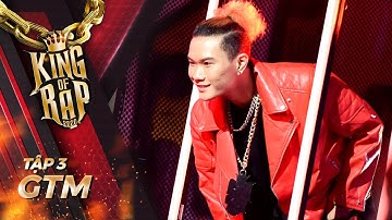 GTM hóa thành "chú gà đỏ"  đánh thức cả sân khấu bằng tiếng gáy "té le té le" | KING OF RAP - Tập 3
