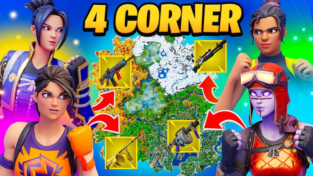The 4 Corner MYTHIC ONLY Challenge (Season 4) - YouTube