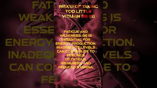 RISKS! of Taking Too Little Vitamin B6 (6) - Let us discuss in the comments! #healthspan #longevity