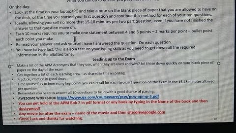 How to Pass the APM PMQ 2023