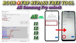 BOOM💥 Frp Bypass All Samsung/ All Galaxy Frp unlock Android 11,12,13,14 Free Frp Tool 2024, 1click