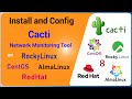 How to Install Cacti Network Monitoring Tool on Rocky Linux | AlmaLinux | CentOS | RHEL 8