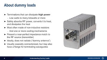 Understanding Dummy Loads