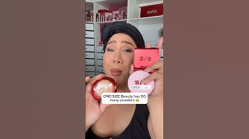 Using the One Size Powder Melt Glass Setting Spray with the NEW Boucle Silk Powder ❤️#onesizebeauty