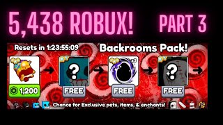 Spending 5,438 Robux On The New Backroom Pack in PS99!