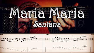 Maria Maria - Santana | Full TAB | Guitar Cover | Tutorial | Lesson | Sheet | Guitarra