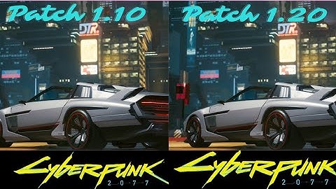 CYBERPUNK 2077 PATCH 1.10 VS PATCH 1.20 PS4 SLIM
