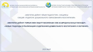 Секция «Педагоги дошкольного образования и воспитания»