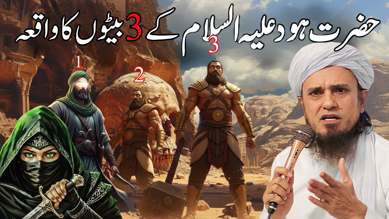 Hazrat Hood (A.S) Ka Waqia hood Ali Salam ke teen beton ka Vakya Mufti Tariq maqsood ke bayanat 2025