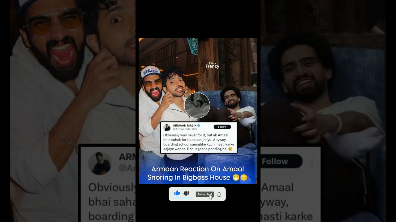 Arman Malik Reaction On Amaal Snoring In Bigboss 19 House  