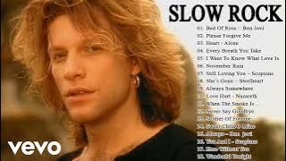 Aerosmith, Bon Jovi, Scorpions, Ledzeppelin, White Lion, Heart - Best Slow Rock Ballads 80s, 90s