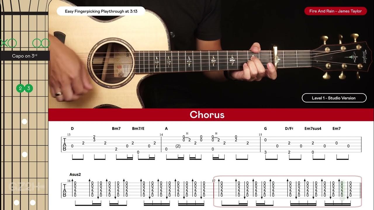 Fire And Rain Guitar Cover James Taylor πΈ|Tabs + Chords| Fire And Rain Guitar Cover James Taylor πΈ|Tabs + Chords|