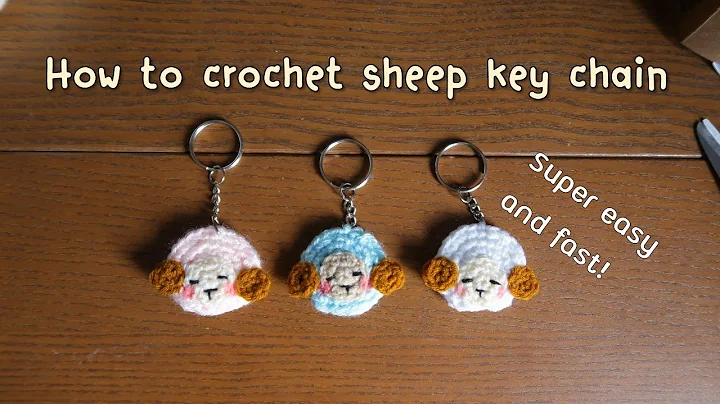 Learn to Crochet a Cute Sheep Keychain | Step by Step Tutorial