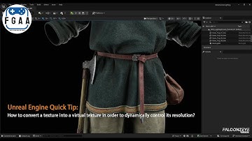 Learn how to convert texture into virtual texture in UE to dynamically control its resolution?