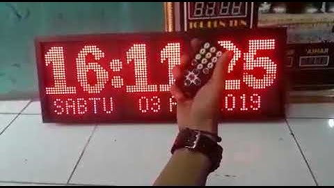 Jam digital modul panel p10 berbasis arduino uno