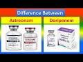 Difference between aztreonam and doripenem