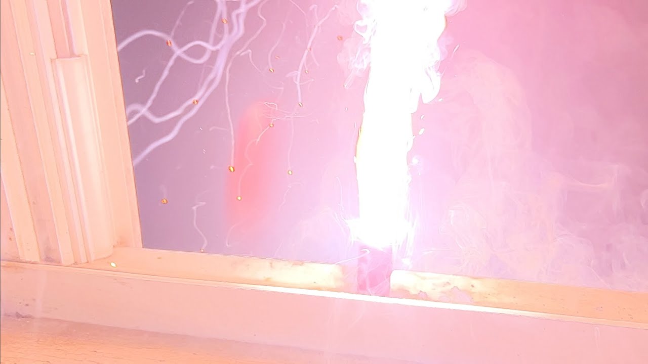 Flash Powder Reaction In Slow-Motion