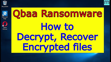 Qbaa virus (ransomware). How to decrypt .Qbaa files. Qbaa File Recovery Guide.
