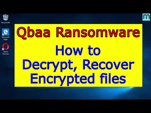 Qbaa virus (ransomware). How to decrypt .Qbaa files. Qbaa File Recovery Guide.