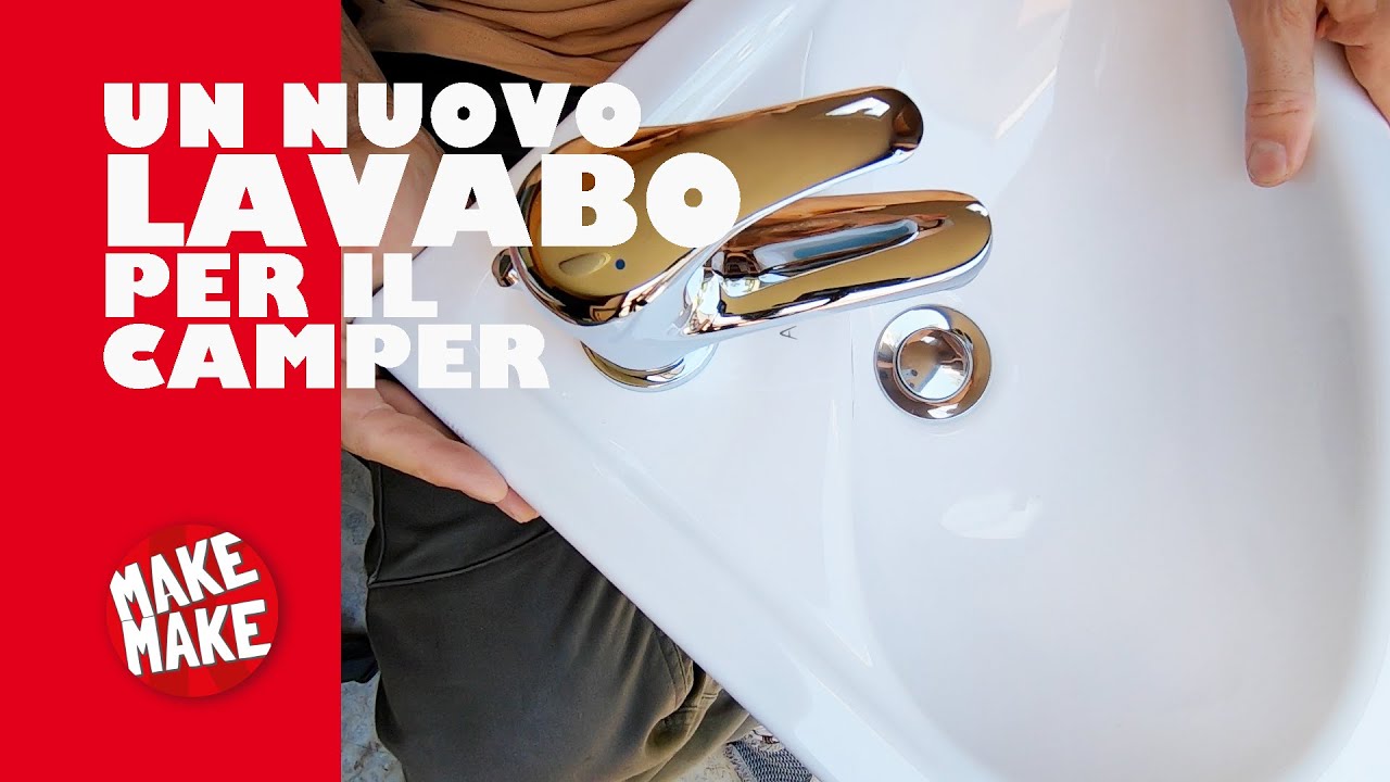 Nuovo lavabo o lavandino di ceramica per il bagno del camper