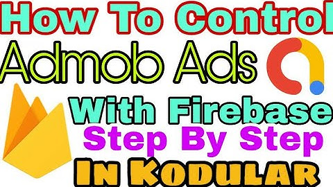 How to control admob ads with firebase step by step in kodular || How to control CTR step by step