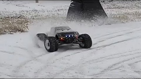 Team Redcat MT10E, Traxxas Stampede 4X4 VXL, and Traxxas Spartan: Snow Bash Part 1