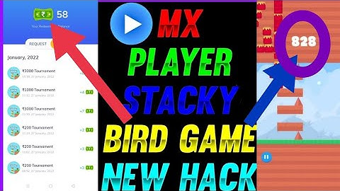 30 January 2022 MX Player Stacky Bird game hack trick ||  || MX player new hack  full hack