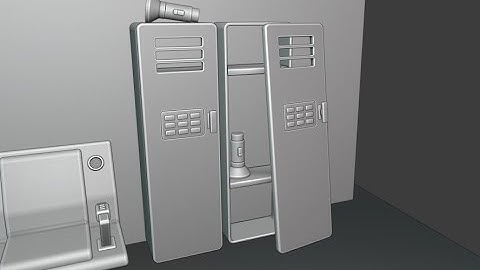 BLENDER 2.8: Modeling a SciFi Locker and Flashlight for Subway Scene: Part 6
