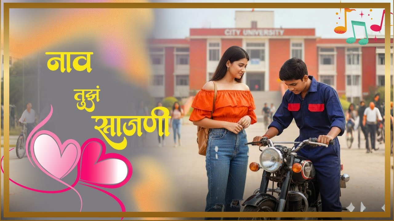 नाव तुझं साजणी हृदयावर कोरलं | Heart Touching Marathi Love Song | Gondan Movie Song