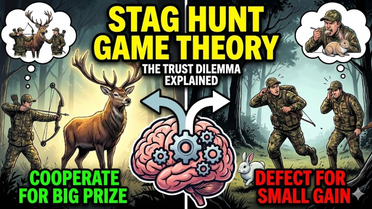 Cooperation vs Risk — Stag Hunt Game Theory CUT LAST 20 SECONDS | UPSC ...