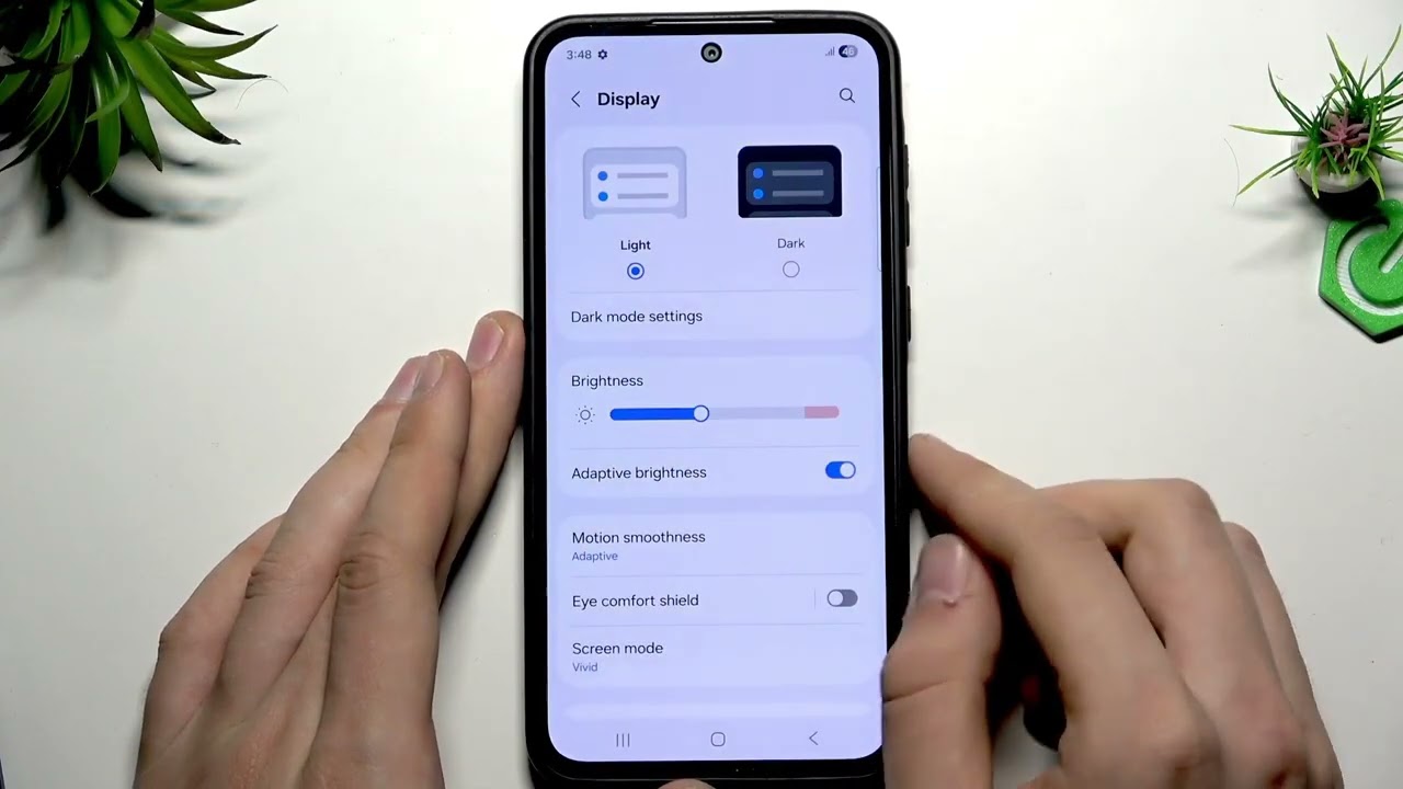 SAMSUNG Galaxy A36 - 자동 밝기(Auto Brightness) 작동 안됨 해결