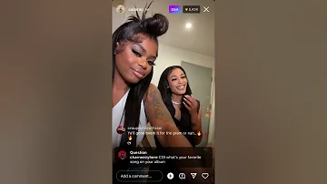 Coi Leray & Dreezy goes live to premiere there new collab 🥵🥵👀 #coileray #dreezy