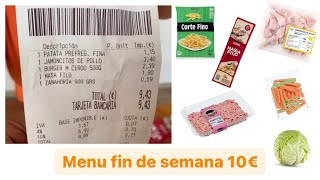 Compra MENÚ FIN DE SEMANA 10€🤑 OS ENSEÑO LA COMPRA.