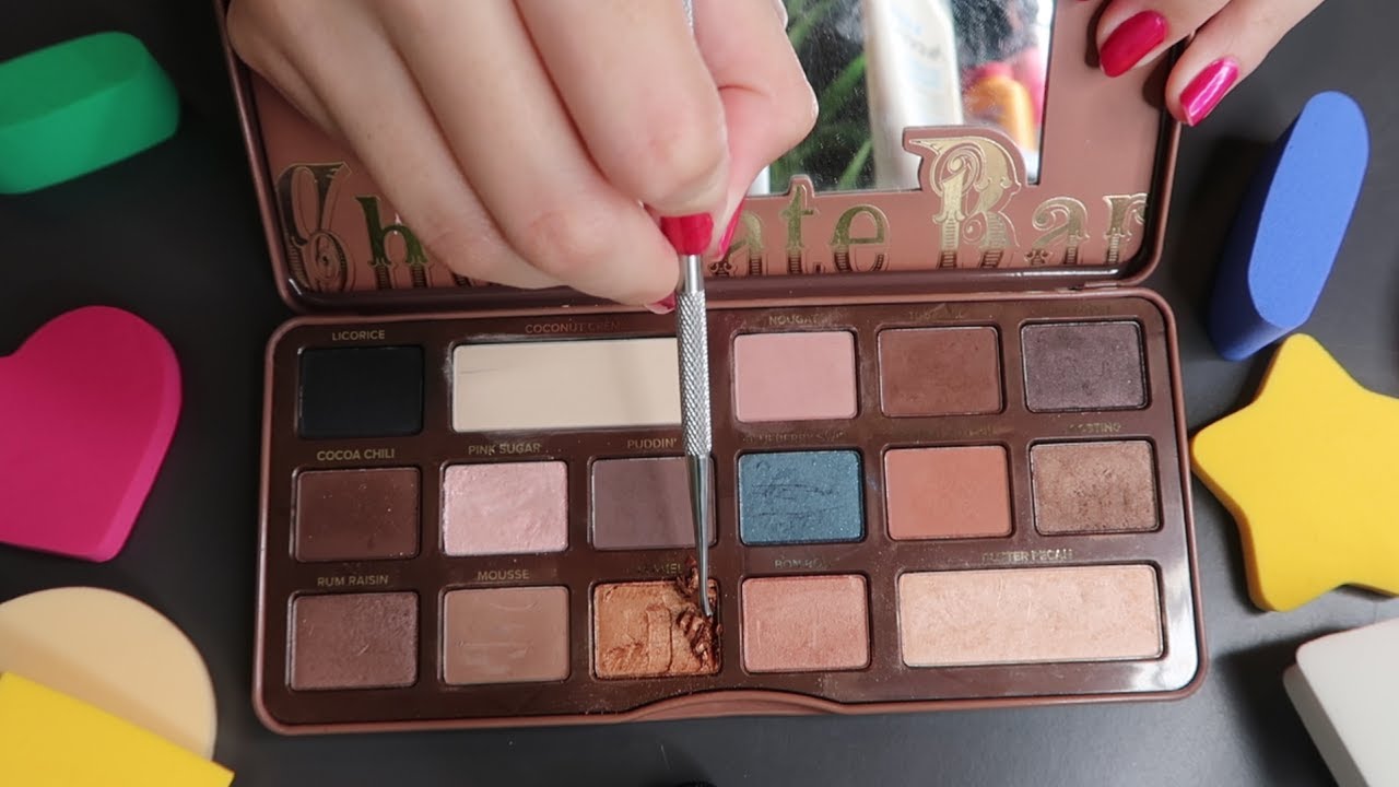 Destroying my Too-Face Palette [ASMR] (No whispering)