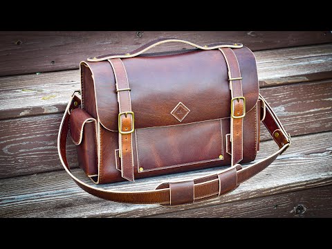 Making A Nice Leather Work Bag - Full Process - Leather Craft