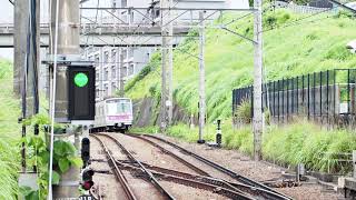 東京メトロ8000系各停押上行き@東急田園都市線あざみ野駅到着（2021.06）