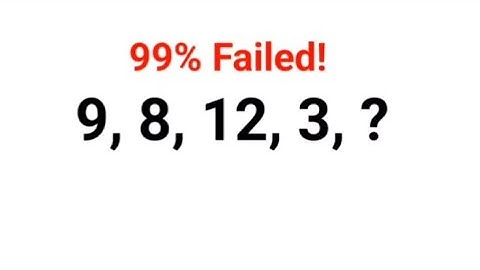9, 8, 12, 3 , ? Literally 99% failed this Ukraine series test! Can you? #ukraine