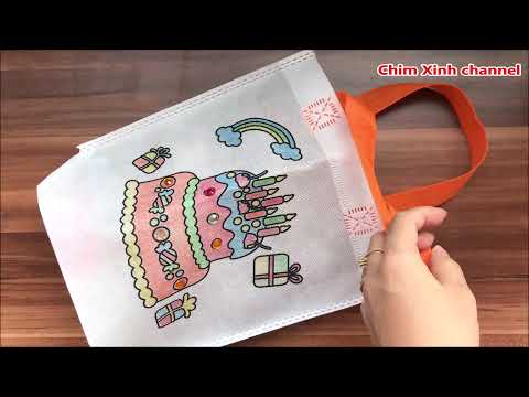Video Túi vải xinh, tô màu trang trí hình bánh sinh nhật -... - youtube