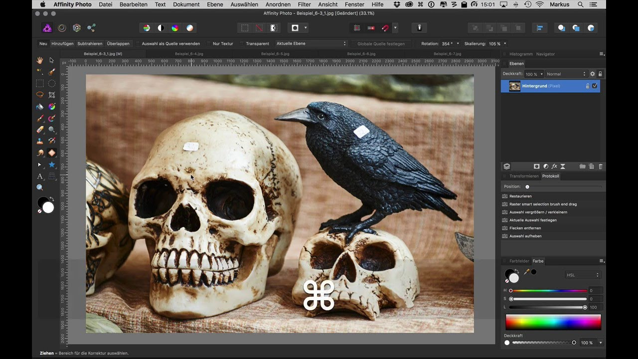 New Affinity Photo: Restaurieren und Inpainting-Füllung