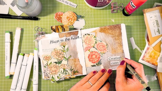 🌼 Mixed Media Art Journal: mixed-media-art-journal-places-in-the-heart-free-summer-printables-youtube