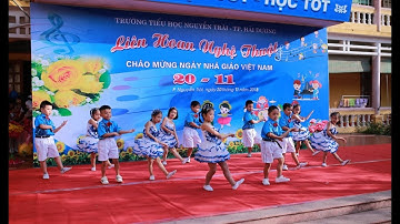Múa hát chào mừng 20/11/2018 tiểu học Nguyễn Trãi TP Hải Dương.