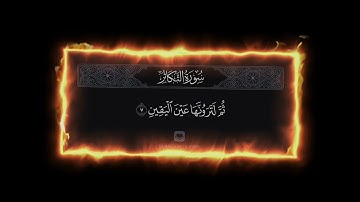 سورة التكاثر  / اسلام صبحي