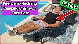 Keencamp Reclining Camping Chair With Foot Rest