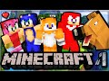 Tails MINECRAFT Pals Part 1 | JUDGEMENTAL HORSES!  (FT Sonic, Amy and Knuckles)