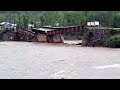 Kupwara many structures damaged bridge collapses due to heavy rainfall