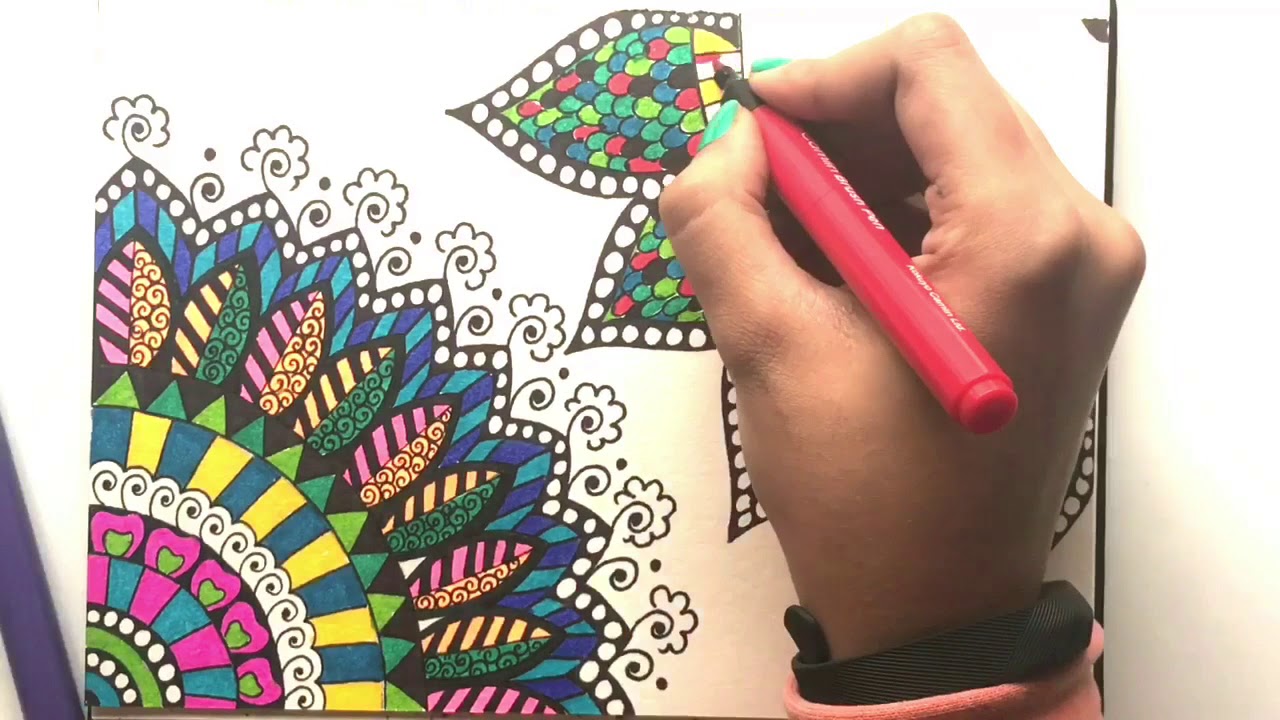 Free Very Simple Mandala Colouring Page For Kids Download | L.J. Knight Art