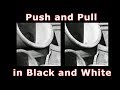 Push and pull black  white film developing