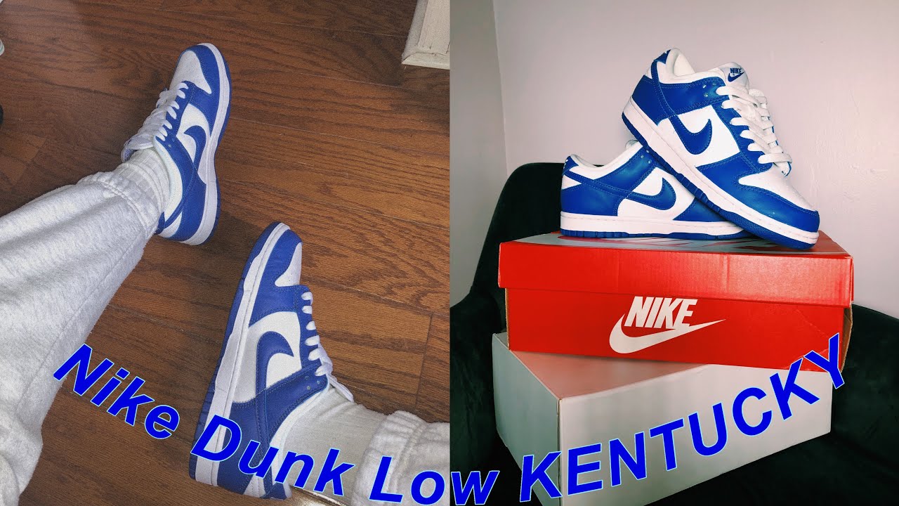 kentucky dunks on feet