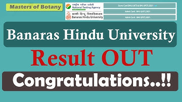 BHU Entrance Exam 2021 Results Out | Check Now